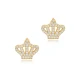 Crown CZ Earrings in 925 Sterling Silver Crown CZ Earrings in 925 Sterling Silver