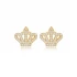 Crown CZ Earrings in 925 Sterling Silver