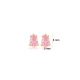 Pink CZ Pear 925 Sterling Silver Earrings