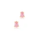 Pink CZ Pear 925 Sterling Silver Earrings