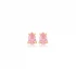 Pink CZ Pear 925 Sterling Silver Earrings