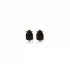 Black CZ Pear 925 Sterling Silver Earrings
