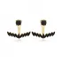Light Black Zircon Stone Turkish Ear Jackets Earrings Turkish Wholesale Handcrafted 925 Sterling Silver Jewelry