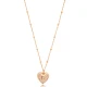 Ball Chain Heart 925 Sterling Silver Necklace