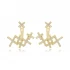 Turkish X Clear CZ 925 Sterling Silver Earrings
