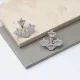 Handcrafted Crown 925 Sterling Silver Earrings Handcrafted Crown 925 Sterling Silver Earrings