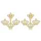 Handcrafted Crown 925 Sterling Silver Earrings Handcrafted Crown 925 Sterling Silver Earrings