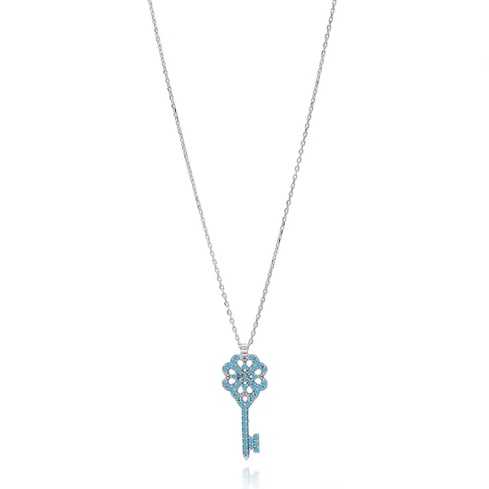 Sterling Silver Turquoise No Black Ink Pendant Sterling Silver Turquoise No Black Ink Pendant