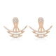 Clear Triple Arc CZ 925 Sterling Silver Ear Jackets