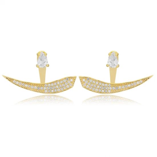 Turkish Pear Shape CZ 925 Sterling Silver Earrings Turkish Pear Shape CZ 925 Sterling Silver Earrings