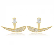 Turkish Pear Shape CZ 925 Sterling Silver Earrings