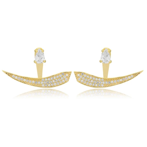 Turkish Pear Shape CZ 925 Sterling Silver Earrings