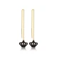 Crown Ear Thread Chain 925 Sterling Silver Earrings