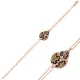 Pear Leopared 925 Sterling Silver Bracelet