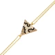 Triangle Leopared Shape 925 Sterling Silver Bracelet Triangle Leopared Shape 925 Sterling Silver Bracelet