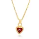 Evil Eye Design Red Heart Shape Charm Necklace Wholesale Turkey 925 Sterling Silver Jewelry Evil Eye Design Red Heart Shape Charm Necklace Wholesale Turkey 925 Sterling Silver Jewelry