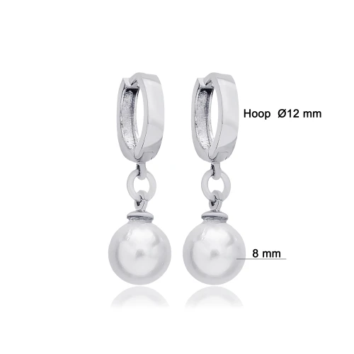 Pearl Dangle For Woman 925 Sterling Silver Earrings Pearl Dangle For Woman 925 Sterling Silver Earrings