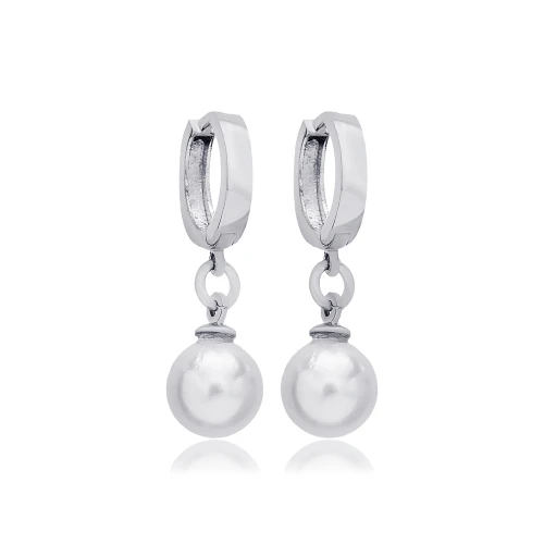 Pearl Dangle For Woman 925 Sterling Silver Earrings