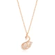 Swan Clear CZ 925 Sterling Silver Pendant - Sade 925 Silver Jewelry
