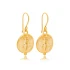 Bee 22 Karat Gold Plated Vintage 925 Silver Earrings