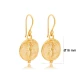 Bee 22 Karat Gold Plated Vintage 925 Silver Earrings - Sade 925 Silver Jewelry