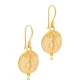 Bee 22 Karat Gold Plated Vintage 925 Silver Earrings - Sade 925 Silver Jewelry