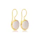 Round Shape Pearl Design Dainty 22k Gold Plated Vintage Earrings Handmade Wholesale 925 Sterling Jewelry