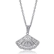 Turkish Seashell CZ 925 Sterling Silver Necklace