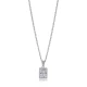 Geometric Rectangle CZ 925 Sterling Silver Necklace Geometric Rectangle CZ 925 Sterling Silver Necklace