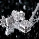 New Square Geometric Shape Baguette 925 Silver Necklace New Square Geometric Shape Baguette 925 Silver Necklace