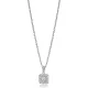 New Square Geometric Shape Baguette 925 Silver Necklace New Square Geometric Shape Baguette 925 Silver Necklace
