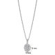 Oval Shape Baguette 925 Sterling Silver Necklace