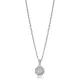 Round Shape Shiny Baguette Stone Charm Necklace For Woman 925 Sterling Silver Jewelry Round Shape Shiny Baguette Stone Charm Necklace For Woman 925 Sterling Silver Jewelry