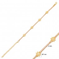 Unique Star Design Shiny Zircon Stone Tennis Bracelet For Woman 925 Sterling Silver Jewelry