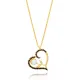Flower in Heart Pearl Design with Black Zircon Stone Charm Necklace 925 Sterling Silver Jewelry Flower in Heart Pearl Design with Black Zircon Stone Charm Necklace 925 Sterling Silver Jewelry