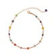 40 Forse Rolo Chain Multi Colorful Beaded Evil Eye Design Woman Anklet 925 Sterling Silver Jewelry 40 Forse Rolo Chain Multi Colorful Beaded Evil Eye Design Woman Anklet 925 Sterling Silver Jewelry