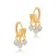 Shaky Clear CZ 925 Sterling Silver Earrings Shaky Clear CZ 925 Sterling Silver Earrings