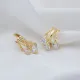 Shaky Clear CZ 925 Sterling Silver Earrings Shaky Clear CZ 925 Sterling Silver Earrings