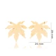 Turkish Plain Leaf 925 Sterling Silver Earrings