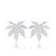 Turkish Plain Leaf 925 Sterling Silver Earrings