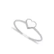 Plain Heart Thin Woman Plain 925 Sterling Silver Ring Plain Heart Thin Woman Plain 925 Sterling Silver Ring