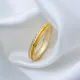 Mustard Yellow Color Enamel Clear CZ Band Silver Ring Mustard Yellow Color Enamel Clear CZ Band Silver Ring