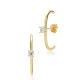 Round Cut CZ Push Back 925 Sterling Silver Earrings Round Cut CZ Push Back 925 Sterling Silver Earrings