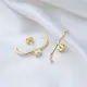Pear Cut Zircon Push Back Stud Earrings