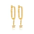 Minimalist Star Shiny CZ Dangle 925 Silver Earrings