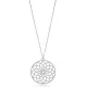 Plain Flower Traditional 925 Sterling Silver Necklace Plain Flower Traditional 925 Sterling Silver Necklace