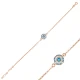 New Round Shape Aquamarine 925 Sterling Silver Bracelet New Round Shape Aquamarine 925 Sterling Silver Bracelet