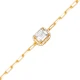 Rectangle Cut Shiny CZ Geometric Square Silver Bracelet - Sade 925 Silver Jewelry