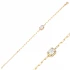 hilde-Rectangle Cut Shiny CZ Geometric Square Silver Bracelet