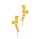 Citrine CZ Mixed Shape 925 Sterling Silver Ear Cuff Citrine CZ Mixed Shape 925 Sterling Silver Ear Cuff
